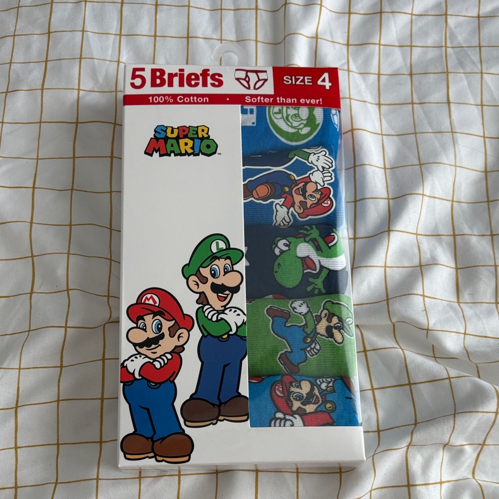 Super Mario Boys' Briefs Set